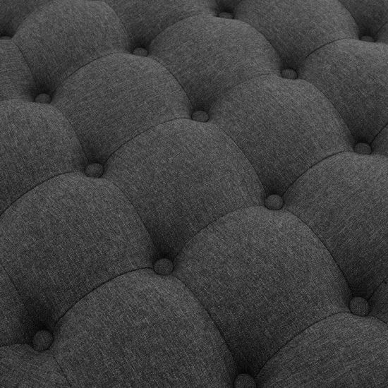 Большой пуф Tala с прострочкой (каретная стяжка) и ящиком