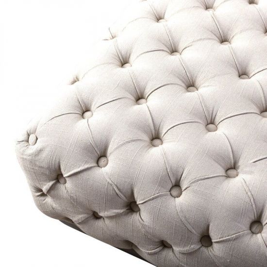 Большой пуф Hugo с каретной стяжкой