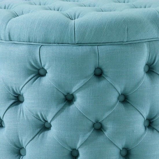 Большой пуф Emma Large с каретной стяжкой и ящиком