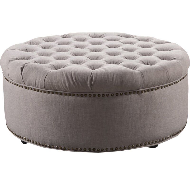 Большой пуф Tofi с каретной стяжкой