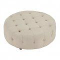 Большой круглый пуф Jill с каретной стяжкой