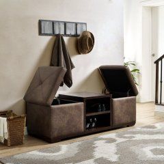 Банкетка Bos с полкой для обуви