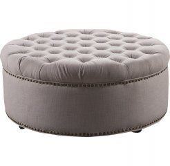Большой пуф Tofi с каретной стяжкой