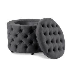 Пуф Emma с каретной стяжкой и ящиком